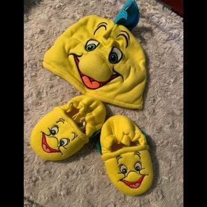 Baby Flounder hat and shoes